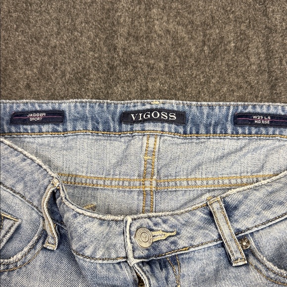 Vigoss Light Wash Denim Shorts - Picture 2 of 7